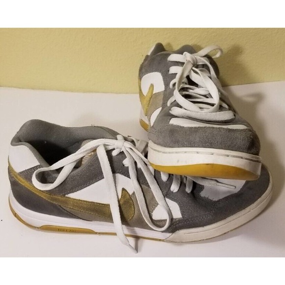 Size 10.5 Men - Nike Air Skeet Skateboard w/Yellow Swoosh and Grey 311606-071 - Picture 9 of 12